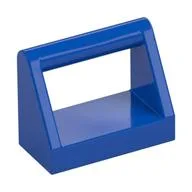 Tile Special 1 x 2 with Handle, Blue