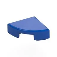 Tile Round 1 x 1 Quarter, Blue