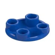 Plate Round 2 x 2 with Rounded Bottom [Boat Stud], Blue
