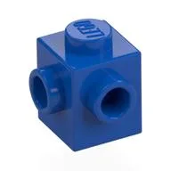 Brick Special 1 x 1 with Studs on 2 Adjacent Sides, Blue