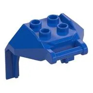 Plate Special, 2 x 2 Studs and Handle, Closed Ends (Mech Chest Plate / Armor), Blue
