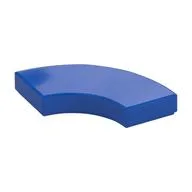 Tile 2 x 2 Curved, Macaroni, Blue