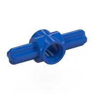Technic Pin Connector Hub with 2 Axles, Blue
