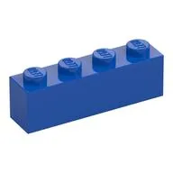 Brick 1 x 4, Blue