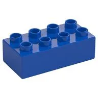 Duplo Brick 2 x 4, Blue