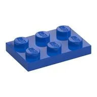 Plate 2 x 3, Blue