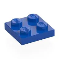 Plate 2 x 2, Blue
