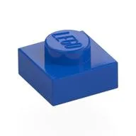 Plate 1 x 1, Blue