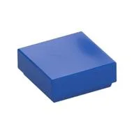 Tile 1 x 1 with Groove, Blue