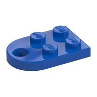 Plate Special 3 x 2 with Rounded End, Hole, Blue