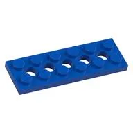 Technic Plate 2 x 6 [5 Holes], Blue