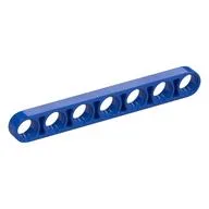 Technic Beam 1 x 7 Thin, Blue