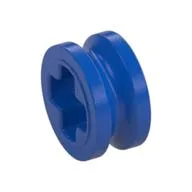 Technic Bush 1/2 Smooth with Axle Hole Semi-Reduced, Blue