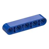Technic Beam 1 x 5 Thick, Blue