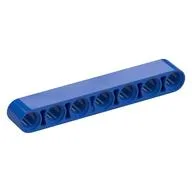 Technic Beam 1 x 7 Thick, Blue