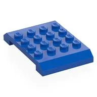 Brick Sloped 4 x 6 x 2/3 Double, Blue