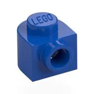 Plate Special 1 x 1 x 2/3 Half Round with Side Stud, Blue