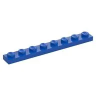 Plate 1 x 8, Blue