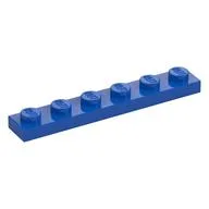 Plate 1 x 6, Blue