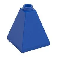 Brick Sloped 75° 2 x 2 x 2 Quadruple Convex, Blue