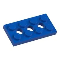 Technic Plate 2 x 4 [3 Holes], Blue