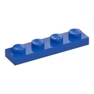 Plate 1 x 4, Blue