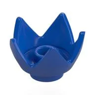 Crown / Flower / Egg Shell Half, Blue