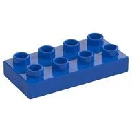 Duplo Plate 2 x 4, Blue