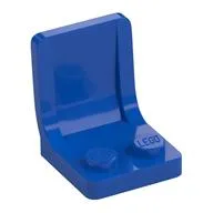 Seat / Chair 2 x 2 with Center Sprue Mark, Blue