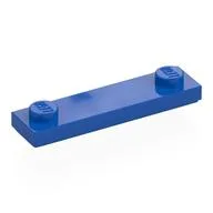 Plate Special 1 x 4 with 2 Studs with Groove [New Underside], Blue