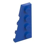 Wedge Plate 4 x 2 Left, Blue