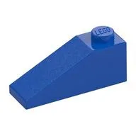 Brick Sloped 33° 3 x 1, Blue