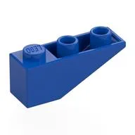 Brick Sloped Inverted 33° 3 x 1 with Internal Stopper and No Front Stud Connection, Blue