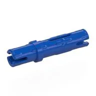 Technic Pin Long with Friction Ridges Lengthwise, 1 Center Slot, Blue