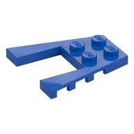 Wedge Plate 4 x 4 with 2 x 2 Cutout, Blue