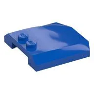 Brick Wedged, Curved Triple 4 x 4 x 2/3, 2 Studs, Blue