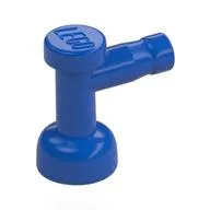 Tap 1 x 1 without Hole in Spout, Blue