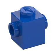 Brick Special 1 x 1 with Studs on 2 Sides, Blue