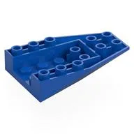 Brick Wedged, Sloped Inverted 6 x 4 with 4 Stud Connections, Blue