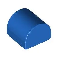 Brick Curved 1 x 1 x 2/3 Double Curved Top, No Studs, Blue