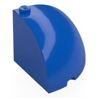 Brick Round Corner 4 x 4 x 3 Quarter Dome Top, Blue