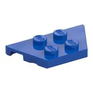 Wedge Plate 2 x 4, Blue