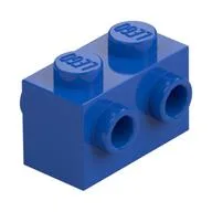 Brick Special 1 x 2 with Studs on 2 Sides, Blue