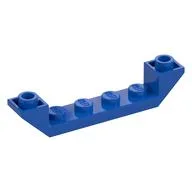 Brick Sloped Inverted 45° 6 x 1 Double with 1 x 4 Recessed, Blue