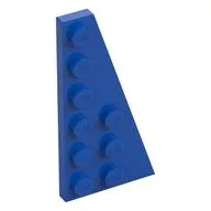 Wedge Plate 6 x 3 Right, Blue