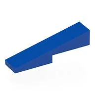 Brick Sloped 1 x 4 with 1 x 2 Cutout, Blue