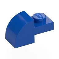 Brick Curved 1 x 2 x 1 with Curved Top, Blue
