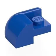 Brick Round, Curved 2 x 2 x 1, Corner, Blue