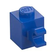 Brick Special 1 x 1 with Clip Horizontal, Blue
