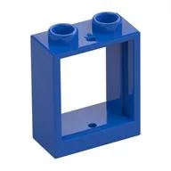 Window 1 x 2 x 2 Flat Front, Blue